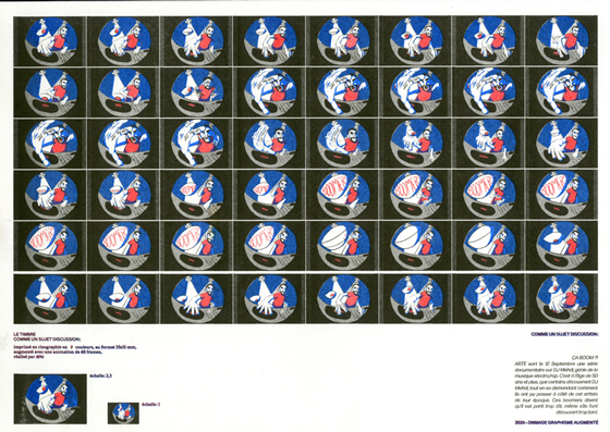 scann d'une planche imprimée.